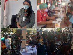 Acara Vaksinasi seKecamatan Poigar Dilaksanakan di Kantor Kecamatan Poigar