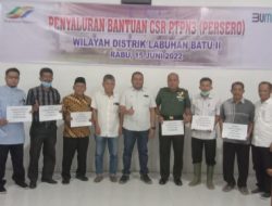 PTPN-III (Persero) Distrik Labuhan Batu-II Menyalurkan Bantuan TJSL Teriwulan-I Tahun 2022