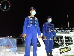 Satpolair Polres Tanjungbalai Patroli Perairan Guna Pemeriksaan Rutin