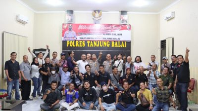 Kapolres Tanjungbalai AKBP Ahmad Yusuf Afandi SIK. MM Temuramah Dengan Wartawan