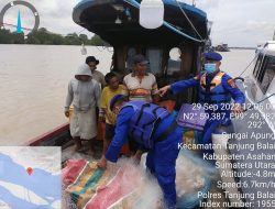 Berangkat Melaut, Kapal Nelayan Tanpa Nama Melaut di Hentikan Personil Satpolair Polres Tanjungbalai