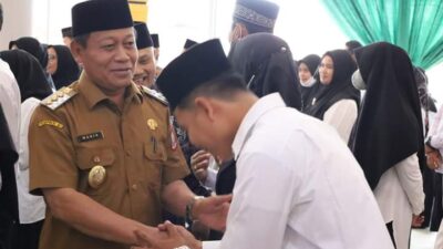 Wali Kota Waris Tholib Hadiri Pelantikan PPS Tahun Pemilihan 2024