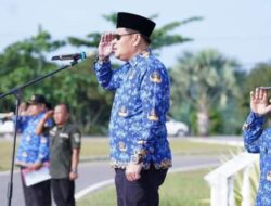 Wakil Bupati Labuhanbatu Selatan Pimpin Upacara Hari Kesadaran Nasional (HKN) yang Dilaksanakan di Halaman Kantor Bupati Labuhanbatu Selatan
