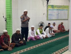 Polres Tanjung Balai Ajak Jemaah Sholat Subuh Sebagai Polopor Keamanan dilingkungannya